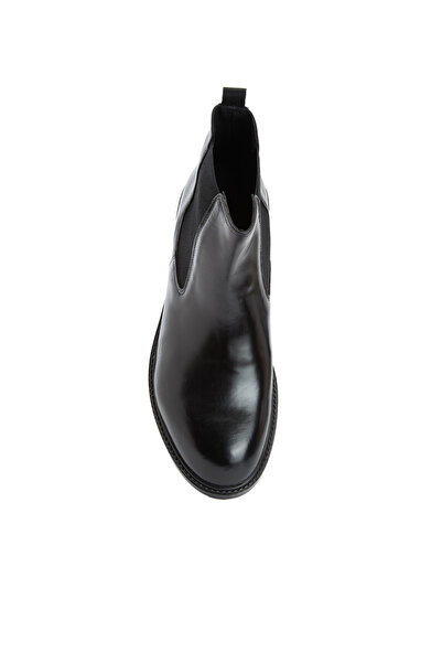 Dıvarese Siyah Erkek Deri Bot