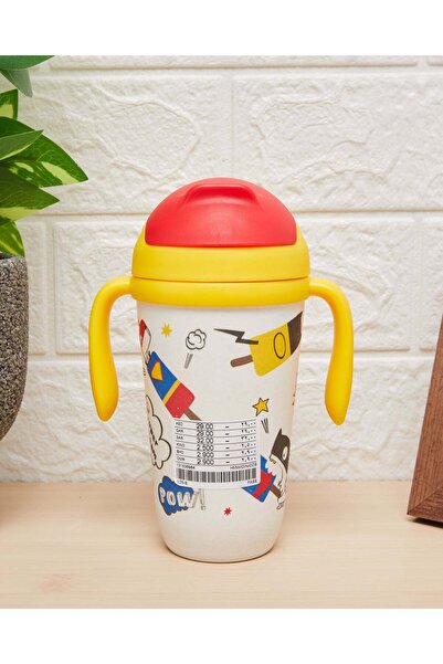 REDTAG Yellow And Red Kids Water Bottle