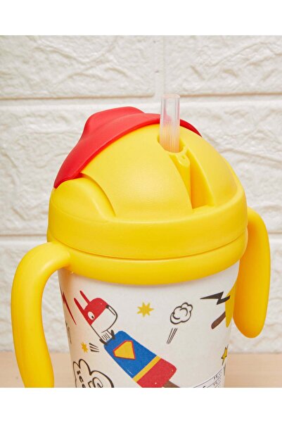 REDTAG Yellow And Red Kids Water Bottle