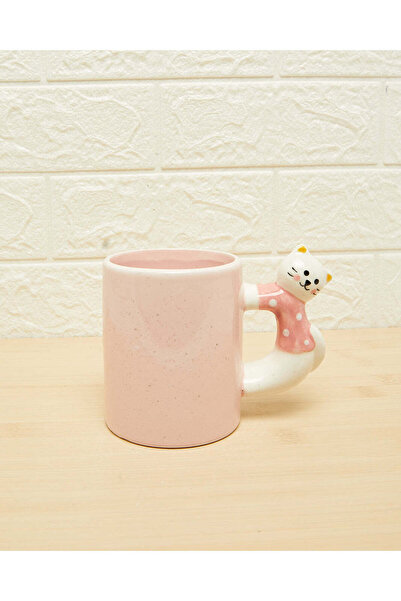 REDTAG كوب أطفال على شكل قطة وردية (11 أونصة)