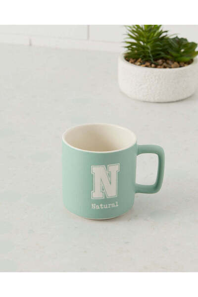 REDTAG كوب أزرق بأحرف أبجدية - N (12.3 أونصة)