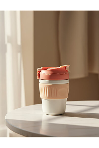 REDTAG Pink And White Travel Mug