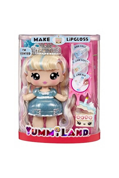 Yummiland Păpușa Callie cu tort de ziua de naștere, oglindă și luciu de buze,...