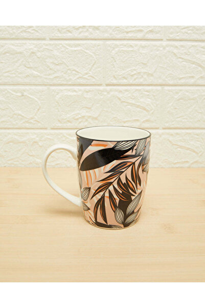 REDTAG Multicolour Leaves Printed Mug