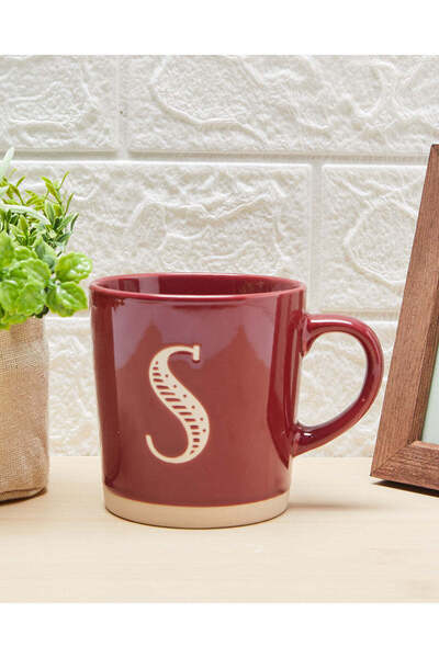 REDTAG Red Glaze Alphabet Mug-S