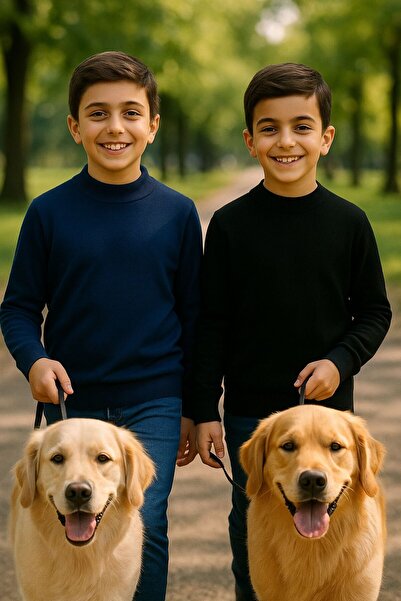 Mcr УНІСЕКС ДИТЯЧИЙ ДОВГИЙ РУКАВ ПІВРИБАЛЬСЬКИЙ КОМИР ФІТІЛЬНИЙ КАСКОРСЕ БАВОВНЯНИЙ СВІТЕР БОДІ 2 ШТУКИ ЧОРНО-СИНІЙ