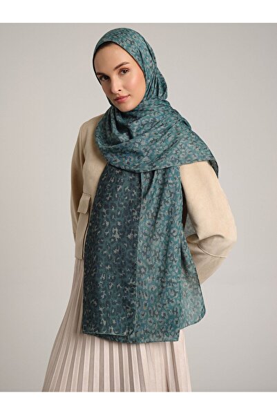 Ayshara Peleng Koleksiyonu Gökçe Su Çift Taraflı Şal
