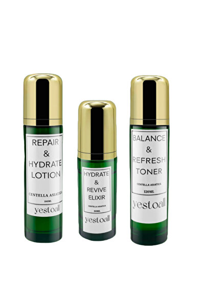 yestoall LOȚIUNE REPARATOARE ȘI HIDRATATĂ + ELIXIR HIDRATATOR ȘI REVIGORANT + TONIC ECHILIBRANT ȘI REÎMPROSPĂTĂTOR