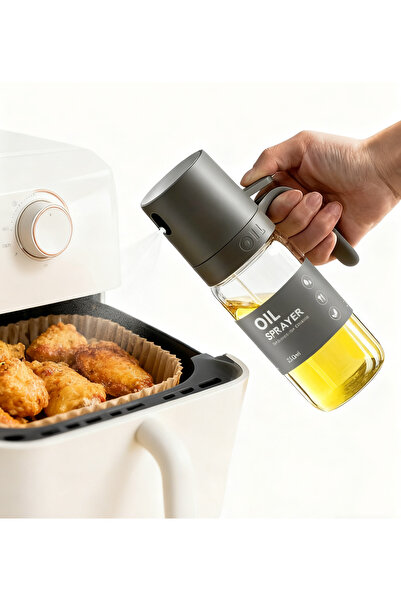 Generic 8.5 Gu Si بخاخ زيت المطبخ، زجاج، زجاجة بخاخ زيت الطهي، موزع زيت للمقلاة الهوائية