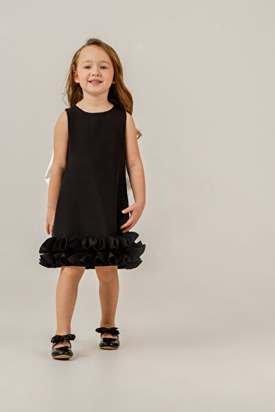 Eray Kids Rochie de seară neagră pentru ziua specială, pentru ziua de naștere...