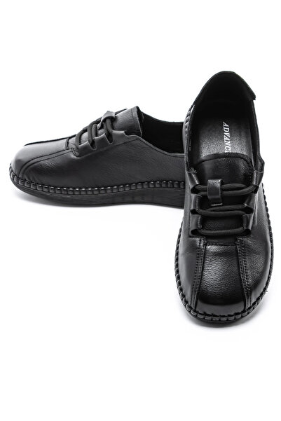 advancer Γυναικεία Casual Παπούτσια από Γνήσιο Δέρμα 6351 Μαύρο