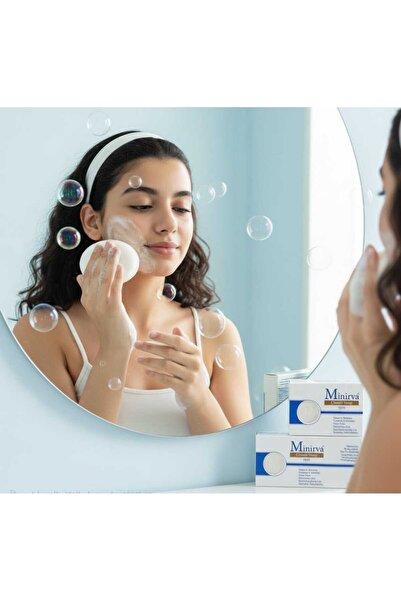 MINIRVA Minerva Classic White Anti-Acne Soap - 100g, 4 bars