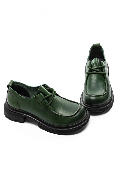 FORMAZIONE Γυναικεία Casual Παπούτσια από Γνήσιο Δέρμα KM6716 Πράσινο