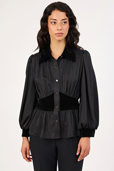 FEVER Krep saten gömlek