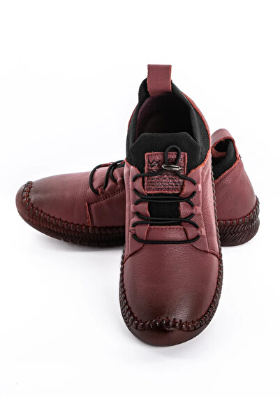 advancer Γυναικεία Casual Παπούτσια από Γνήσιο Δέρμα 2051X Μπορντό