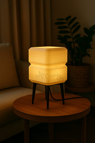 decory Pinterest Style Cozy Lampshade Table Lamp, Stylish Simple Table Lamp (Bioplastic) E27