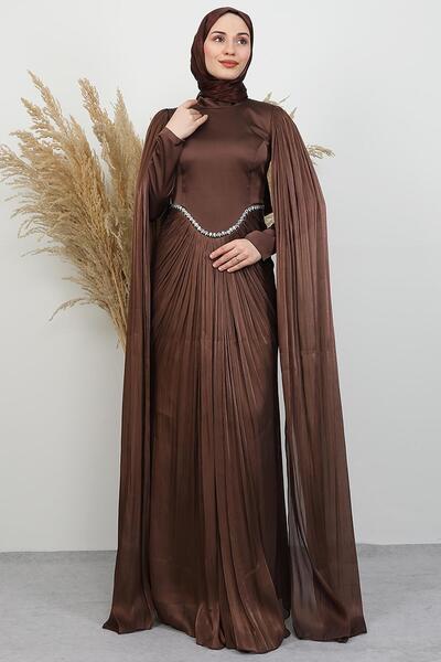 GİYZAMİLA Armin Yoryo Evening Dress Brown