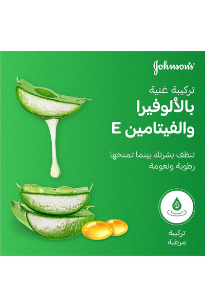 Johnson & Johnson Johnson's Vita-Rich Refreshing Body Wash with Aloe Vera and Vitamin E, 400ml