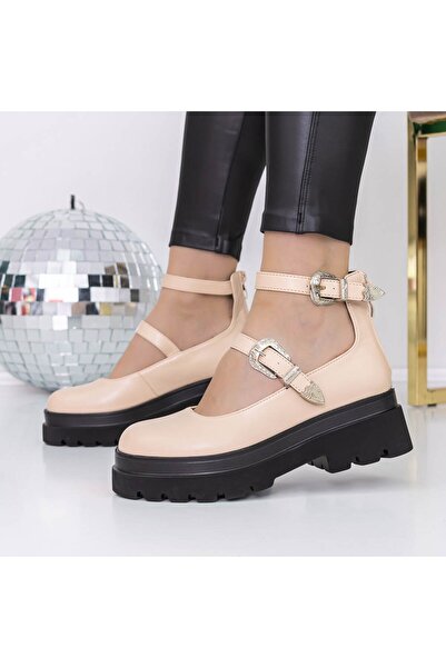 mei Γυναικεία Casual Παπούτσια 3LE22 Μπεζ