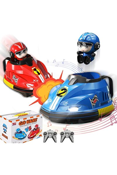 Beauenty مجموعة من سيارتي التصادم القتاليتين بجهاز تحكم عن بعد للأطفال الصغار