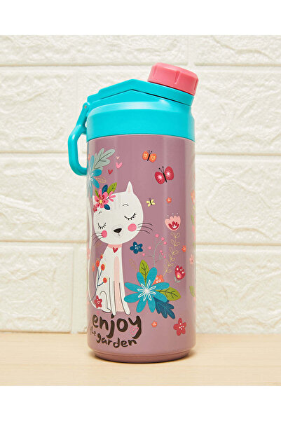REDTAG Multicolour Printed Double Wall Vacuum Water Bottle