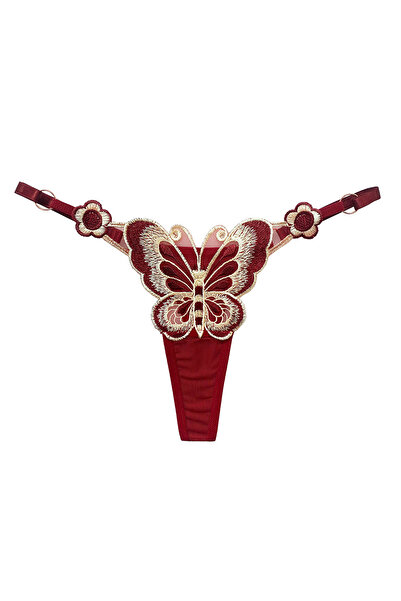 JInsh 6pcs Hot Butterfly Elegant Lady Thong Sets Embroidery Low Waist Mesh Soft T-thong For Women