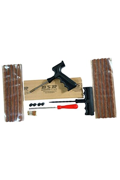 BSR Lastik Market Dubleks Lastik Tamir Seti : 15 Adet 20cm Kalın Fitil , 3 Alet , Sibop Iğnesi Ve Kapak Ilave