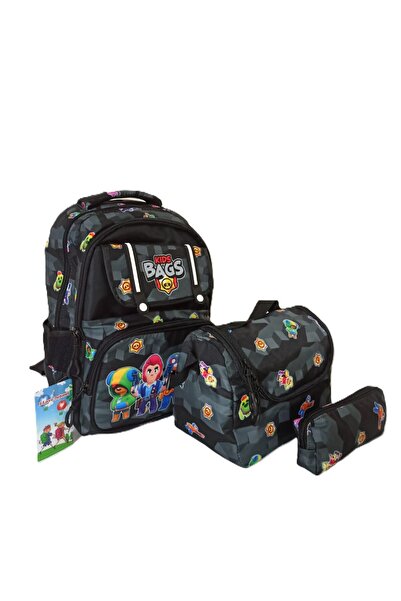 great bags Korean Style Luxury Boy's Orthopedic Primary School Backpack with Cover, Foil Lunch and Pen Holder