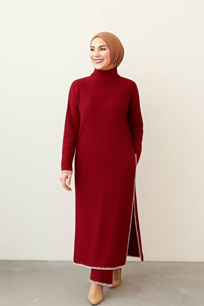 NERM Tesettür Women's Tiriko Top and Bottom Set