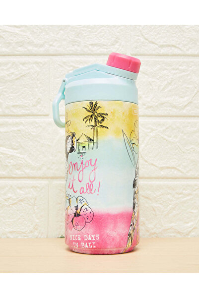 REDTAG Multicolour Printed Double Wall Vacuum Water Bottle