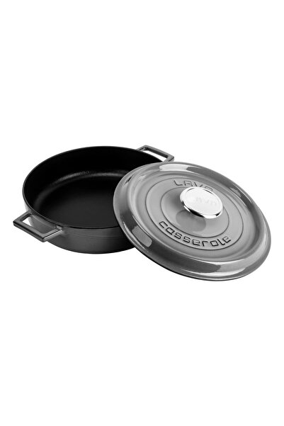 Lava Döküm Çok Amaçlı Yayvan Tencere. Trendy Serisi Çap(Ø)24cm