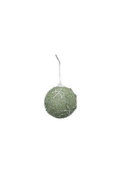 SHOPIENS Light green Christmas bauble, SYPMQB-1021220, 8 cm, foam, round