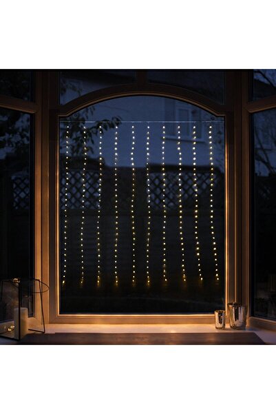 HOFF Christmas curtain lights, Hoff, 300 microLED, warm light, 3 x 3 m, IP44, indoor/outdoor