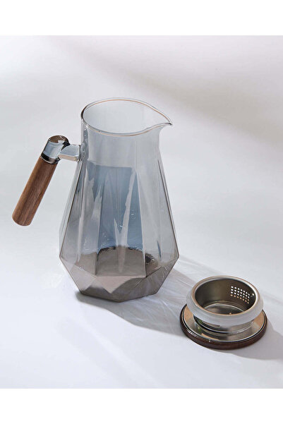REDTAG Clear Glass Jug With Wooden Lid
