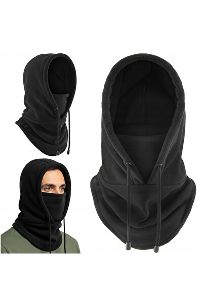 zola Cagula universala unisex, calduroasa, poliester, 28 x 28 cm, negru