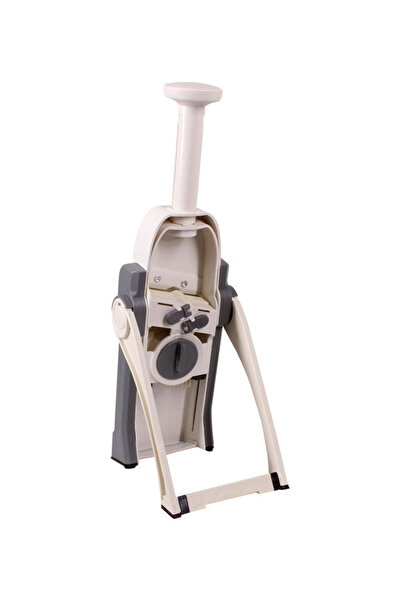 HALAMODO Grey and White Mandoline Slicer with 500ml Capacity