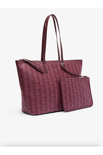 Lacoste Zely Grained Tote with Pouch