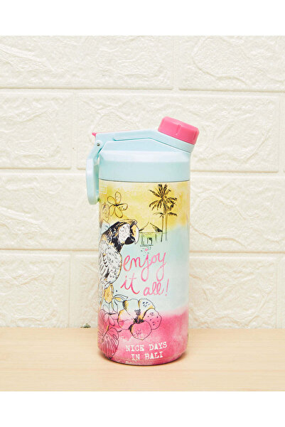 REDTAG Multicolour Printed Double Wall Vacuum Water Bottle