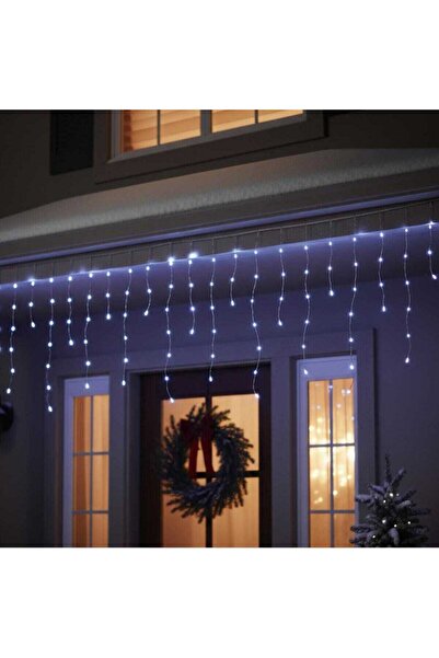 HOFF Luminițe de Crăciun în formă de țurțur, 100 microLED, alb rece, 1,9 x 0,...