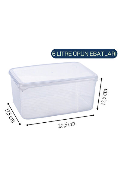 Fesya Home NERA 2'Lİ Set Büyük Deterjan Saklama Kabı Vakumlu Sızdırmaz Kapaklı Düzenleyici Organizer 2B