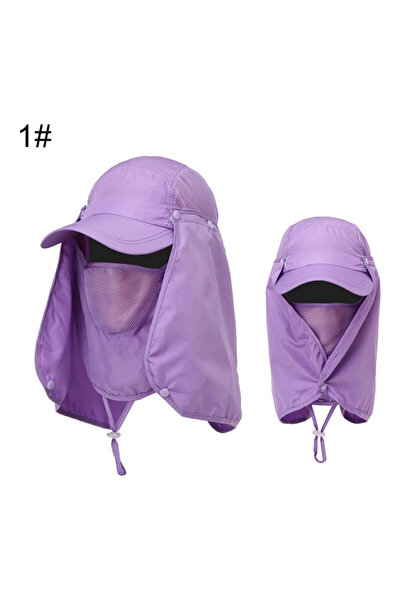 HALAMODO Waterproof Breathable Baseball Cap with UV Protection and Face Neck Flap 20cm x 10cm x 20cm