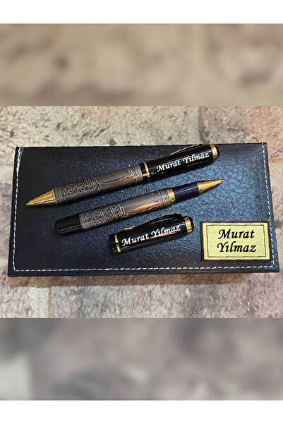 sihirlihediyem Kişiye Özel İsim Yazılı Kalem Seti – Şık Kutulu Hediye – Metal Roller & Tükenmez Kalem