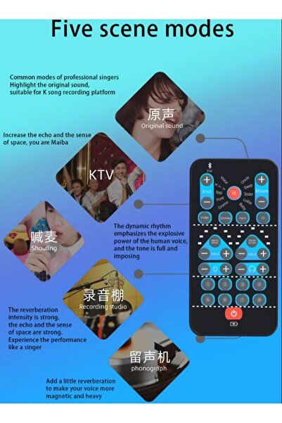 Generic Handheld Mini Sound Card Voice Changer - 8 Fixed Effects Plug & Play for Mobile/PC Gaming Recording