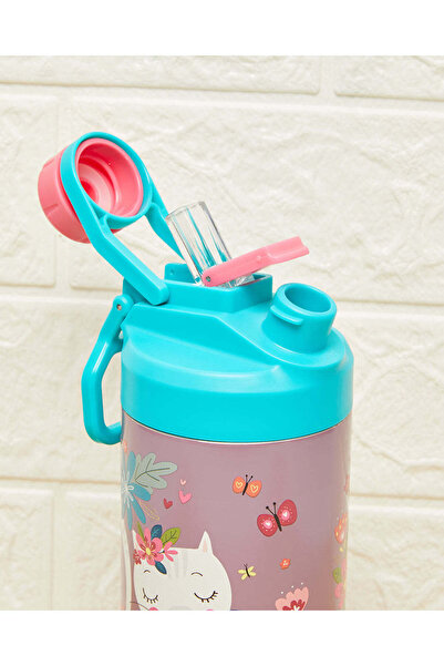 REDTAG Multicolour Printed Double Wall Vacuum Water Bottle