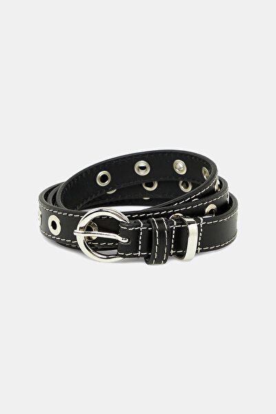 W Collection KUŞ GÖZLÜ DERİ KEMER