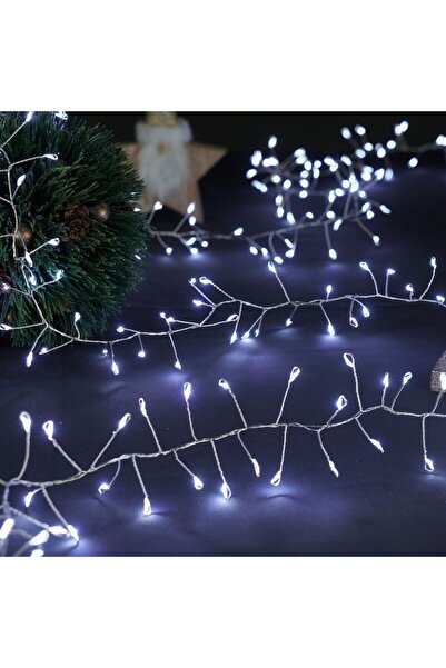 HOFF Ghirlandă luminoasă pentru brad de Crăciun, 130 LED-uri, alb rece, 1,5 m...