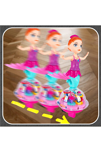 zola Interactive mermaid doll, dancing, LED lights, sound effects, 16 x 16 x 33 cm