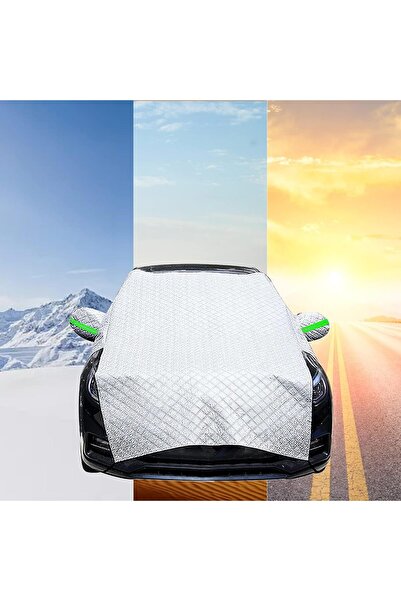 AZONEE واقي شمس للزجاج الأمامي للسيارة - واقي للنافذة الأمامية للشتاء والثلج ...