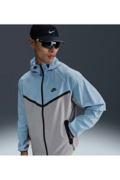 Nike Tech Woven Windrunner Erkek Tam Fermuarlı Ceket HV6514-012(Geniş Kalıp/U...