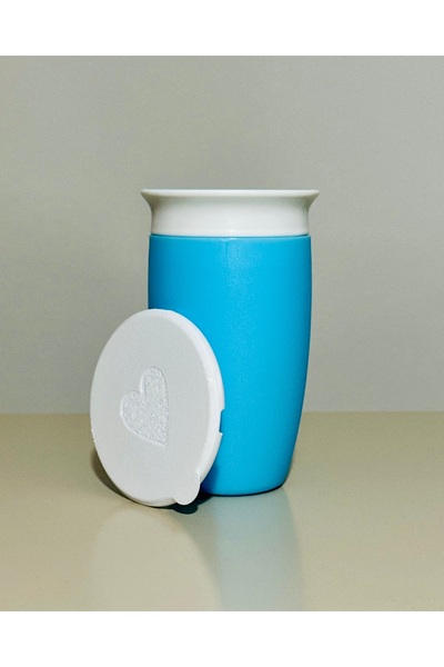 Pluto 3D Munchkin Mucize 360° Alıştırma Bardağı Kapak-Beyaz